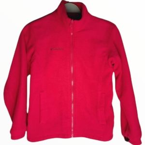 Columbia Girls Fuschia  Fleece Zip Sweater